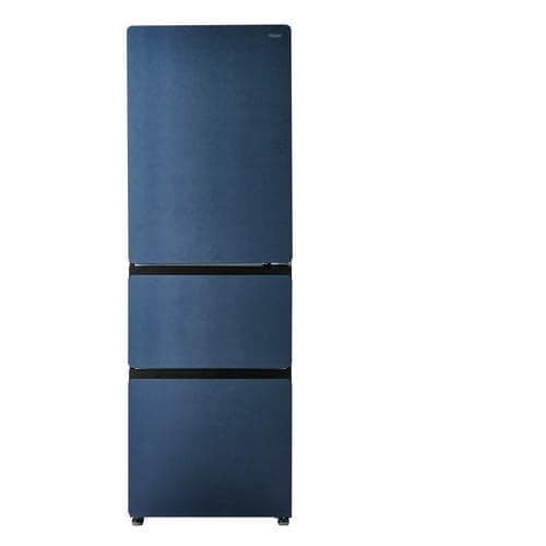 Haier 冷蔵庫 375L 右開き 3ドア 鮮度キープ冷凍 大容量野菜室 フレッシュルーム JR-CVM38A-H グレー系