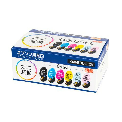 ナカバヤシ PPYEICKNIL6P エプソン カニ互換インク 6色セット KNI-6CL-L対応 5,429円