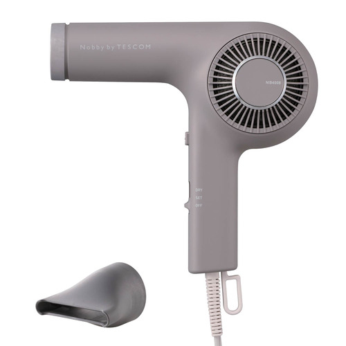 テスコム NIB400B-H ヘアドライヤー 日本製 マイナスイオン トライバランスイオン うるおい・ツヤ スモーキーグレー