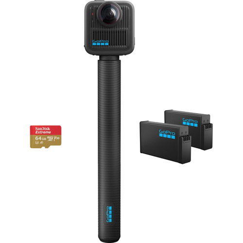 GoPro CHDFZ-311-FW MAX2＋アクセサリーセット 360度カメラと1.2m延長ポール 予備バッテリー、64GB SDカードのセット｜KIMURAYA NET TASTE