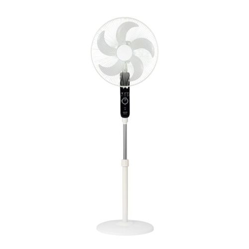 APIX AFL-256R(WH) ACフロアー扇風機 5枚羽根 ACモーター搭載 マグネット付きリモコン ホワイト