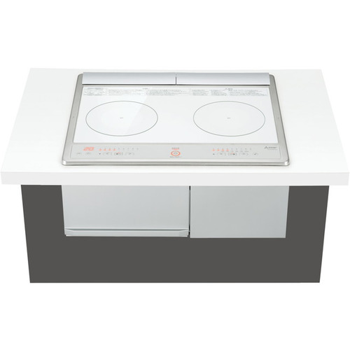三菱 CSG220DXR 貨物輸送無料 ビルトはたご屋IH煮炊き暖房器 2口IH 200V 天板幅60珊 白いこと