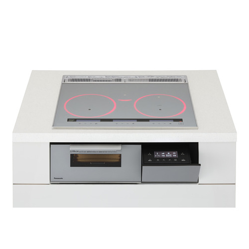 パナソニック KZ-CA16MS 貨物輸送無料 ビルトはたご屋IH煮炊き暖房器 ビルトはたご屋印字機_Aつづき物 天板幅60糎 しろがね色