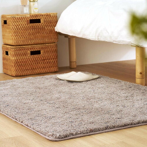 萩原 ミックスシャギーラグ Liva リーヴァ 約200×250cm グレージュ|KIMURAYA NET TASTE