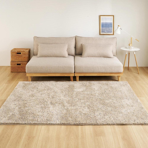 萩原 ミックスシャギーラグ Liva リーヴァ 約200×250cm サンドベージュ|KIMURAYA NET TASTE