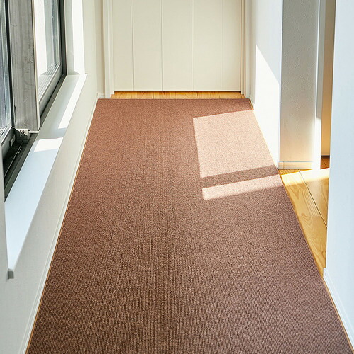 萩原 吸着マット ピタロ 廊下敷きマット 約90&times;600cm ブラウン｜KIMURAYA NET TASTE 7,516円