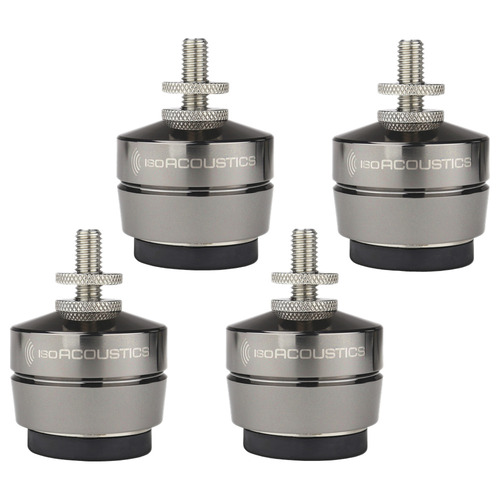 IsoAcoustics ISO-GACL3-4-DC インシュレーター 横方向の動きと振動を抑制 ダーククロームメタル｜KIMURAYA NET TASTE