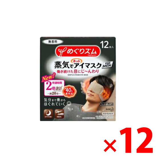 12枚 Net 12個セット Kimuraya Taste 納期約1 2週間 スチーマー めぐりズム蒸気でホットアイマスク 花王 メン 浴室 メン