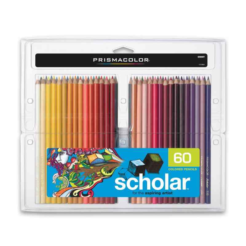 プリズマカラー 色鉛筆60色セット Prismacolor Scholar Colored Pencils, 60-Count