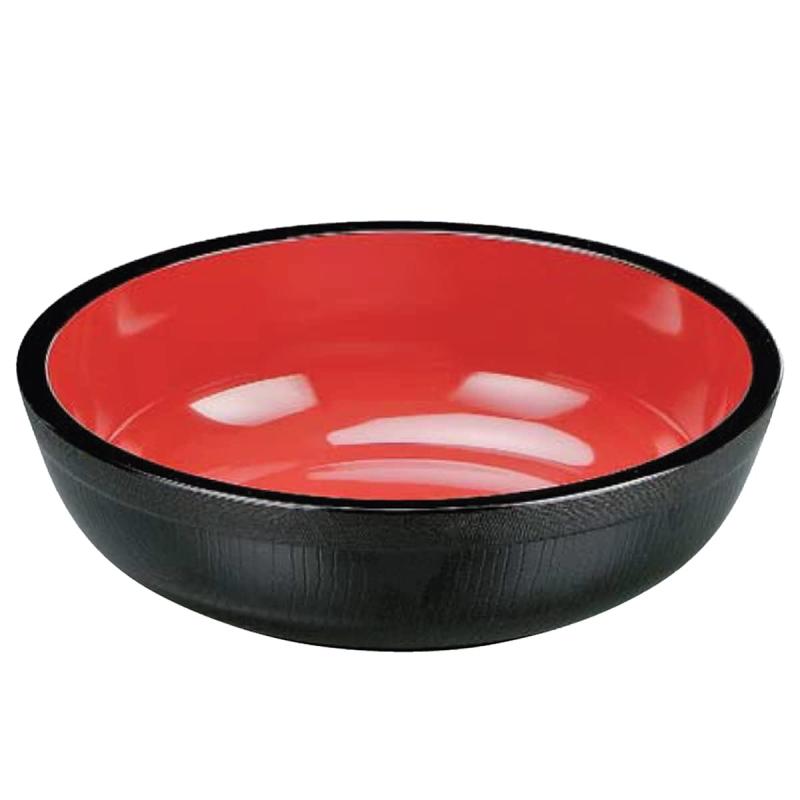 J-kitchens そば 器 こね鉢 外木目黒内朱 尺2 φ35.9×9.7cm 日本製 6,851円