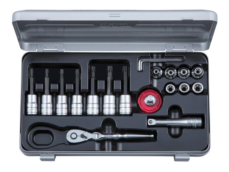 京都機械工具(KTC) T型いじり止めトルクスビットソケット・E型トルクスレンチセット TBT319HTX