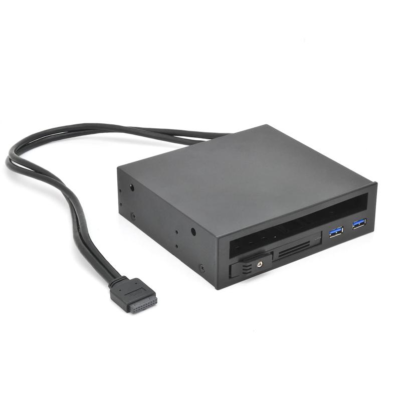 センチュリー 「iStarUSA 」マルチリムーバブルラックV2 Slimドライブ & 2.5 SATA & USB T-5K25TU-SA2_FP
