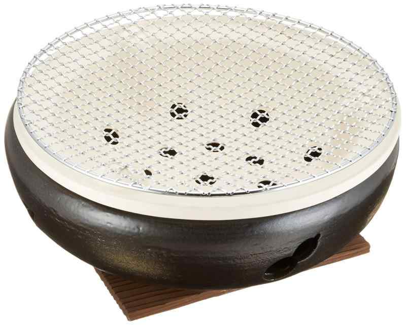 マルヨシ陶器 伊勢炭焼 水コンロ 10号 黒 M4604