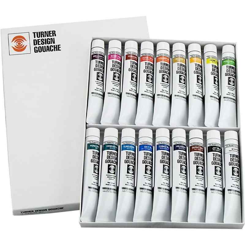 ターナー色取り(Turner Color) 水彩画絵の具 ひな型ガッシュ 18色仕掛ける DG02518C 25ml