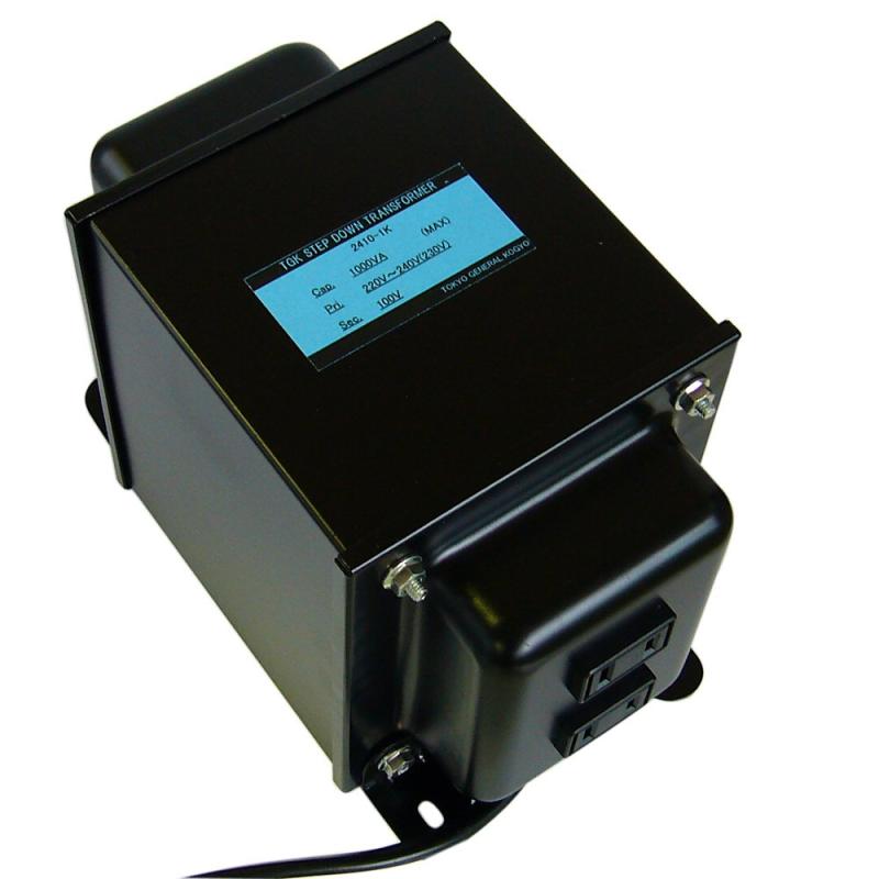 変圧器制作室 日本製 変圧器 ステップダウントランス 1000W 220～240V→100V 欧州・近東・中国向け 2410-1K （外国で止どまる用）
