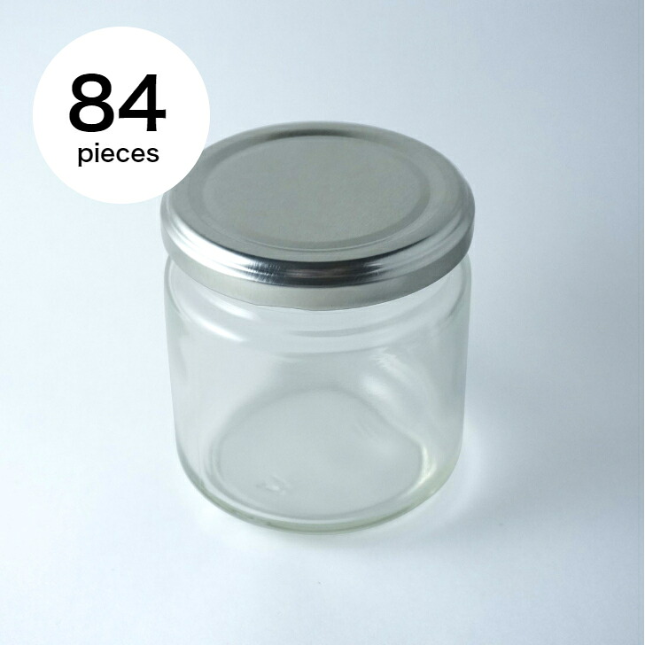 フタ付き添い人硝子入れもの ジャム瓶60 引っ切りない187ml ［84個カートン］ 【 ジャム瓶  キャニスター ガラス瓶 琉璃瓶 壜 200ml 壜 今めかしい 】