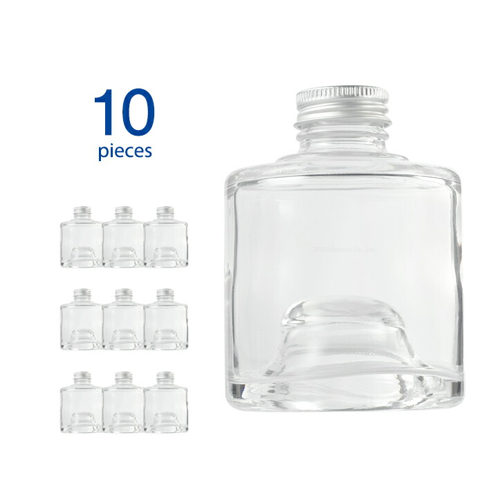 楽天市場】ハーバリウム 瓶 10個 スクエア 114ml キャップ付き 【 ハー