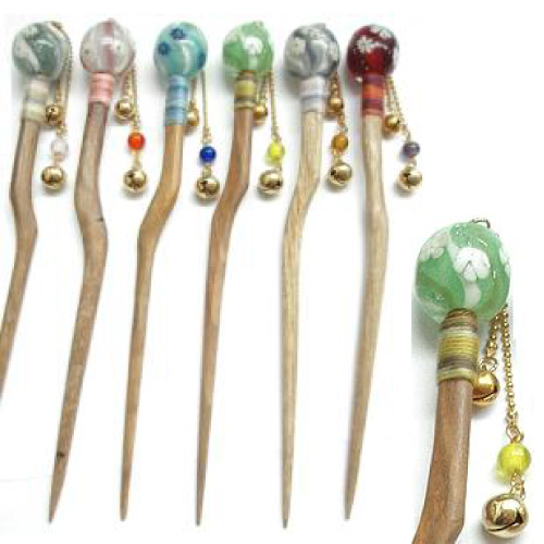 AKa6407　古い　櫛　笄　簪　緑のガラス玉？　セット　笄　玉真　銘入り有 楽天市場】0081 螺鈿細工の櫛・笄セット 草花文様こうがい