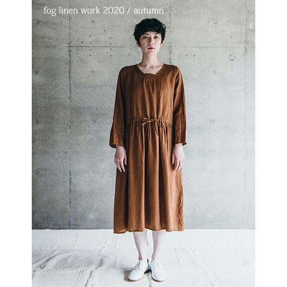 宅配 ワンピース Fog Linen Lwa249 180 ノアゼット ワンピース カーリ Work フォグリネンワーク Cakemandu Com Np