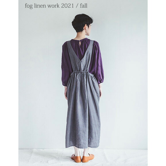 21秋物 Work フォグリネンワーク Fog Linen ワンピース Work フォグリネンワーク アン Lwa354 93 レディースファッション エプロンドレス アシエ Lwa354 93 ワンピース Psychologue Cannes Angelot Fr