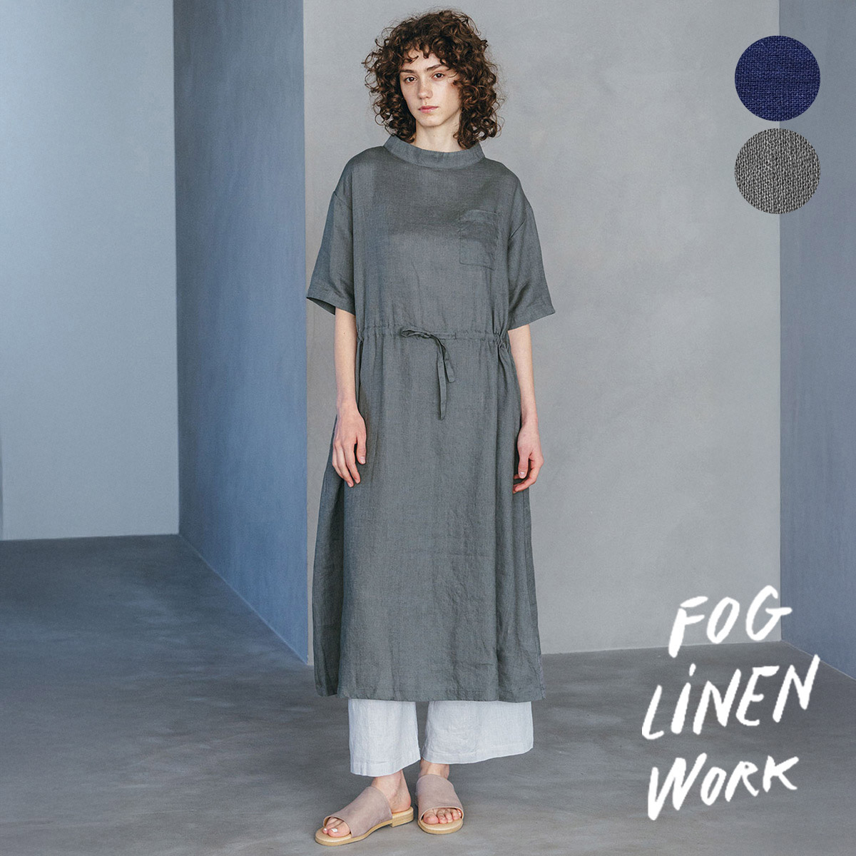 最終お値下げ！フォグリネンワーク fog linen work 半袖 ワンピース 楽天市場】即納 fog linen work フォグリネンワーク サーラ