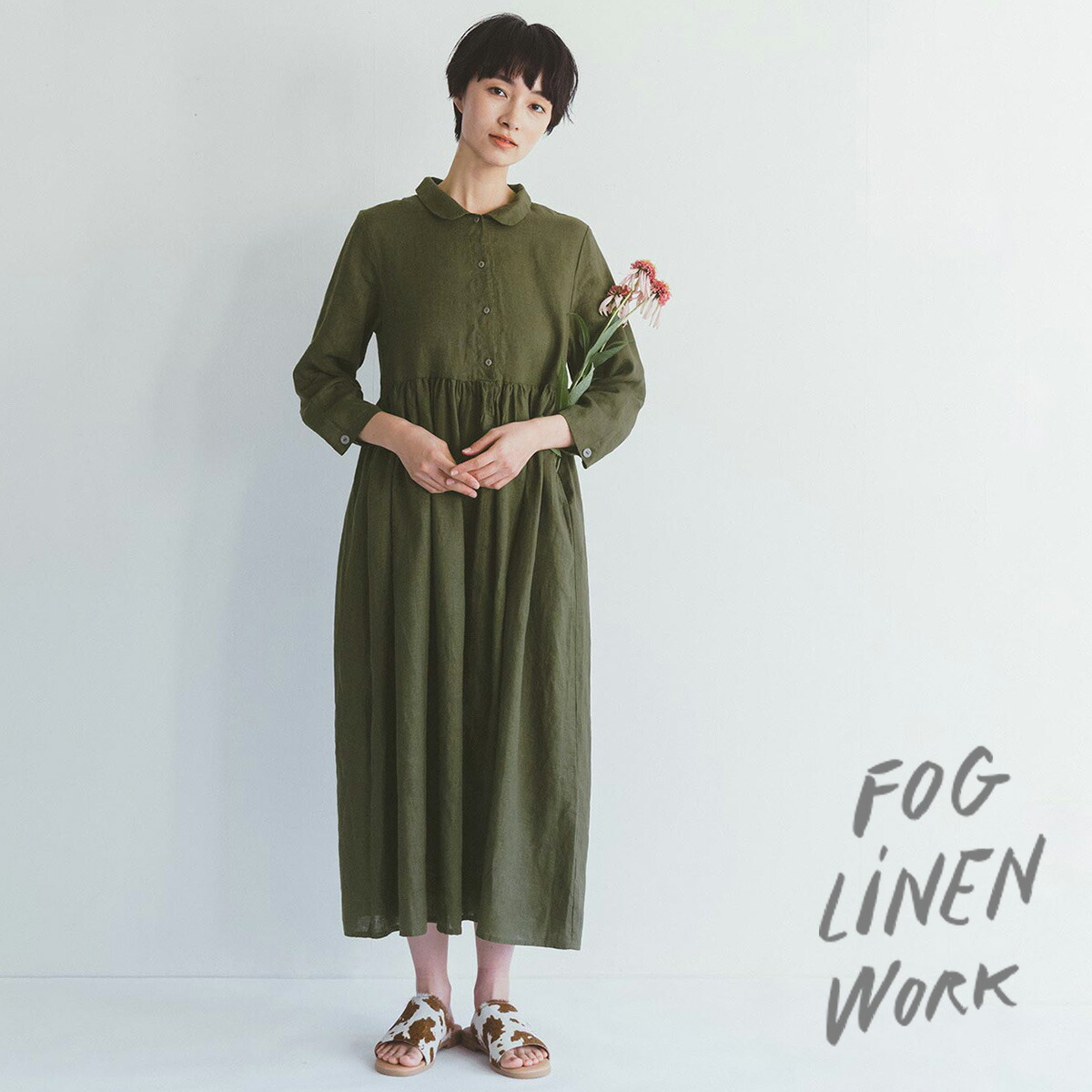 お値下げしました fog linen work リネン ノースリーブワンピース 楽天市場】入荷 fog linen work フォグリネンワーク リーア