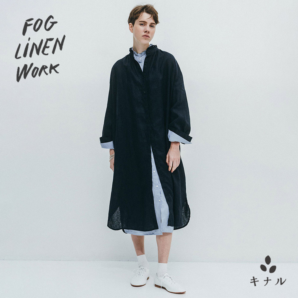 fog linen work フォグリネンワーク アリーナ ワンピース ニュイ LWC020-1348