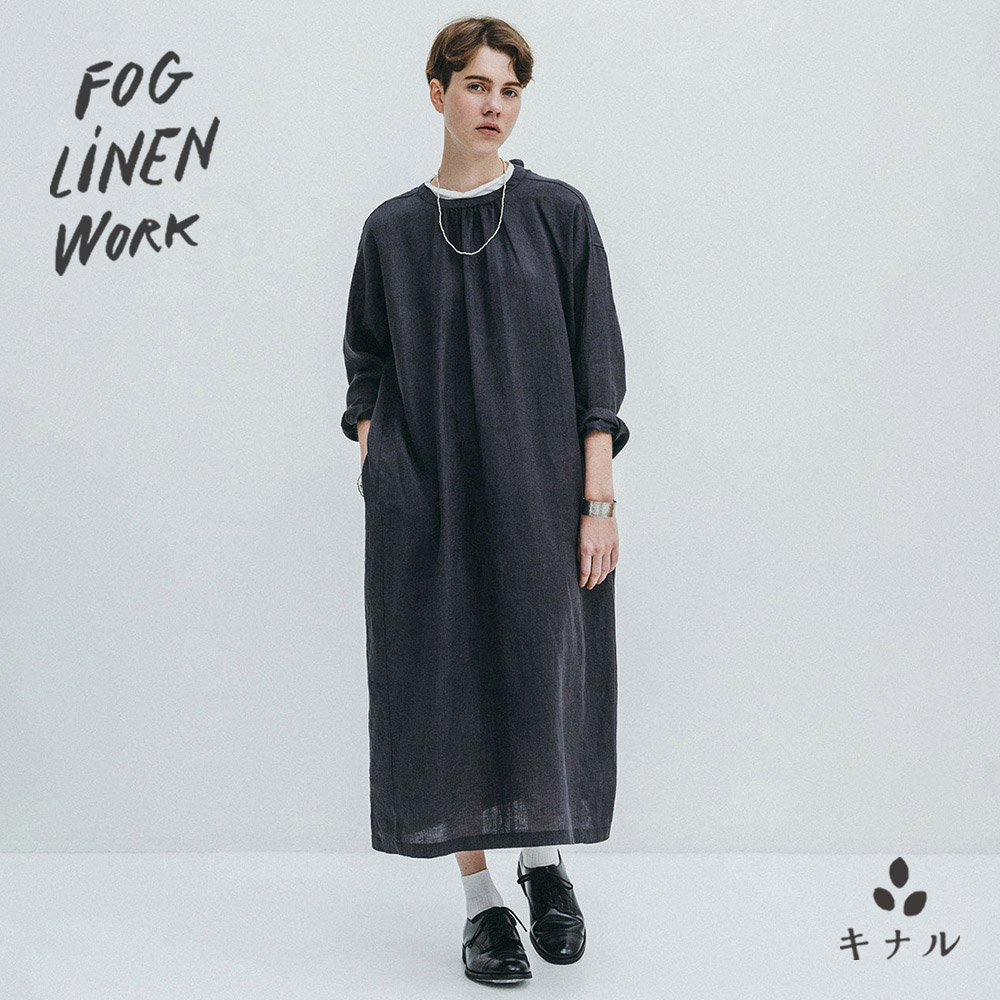 fog linen work フォグリネンワーク アリアナ ワンピース トワイライト LWC029-2282