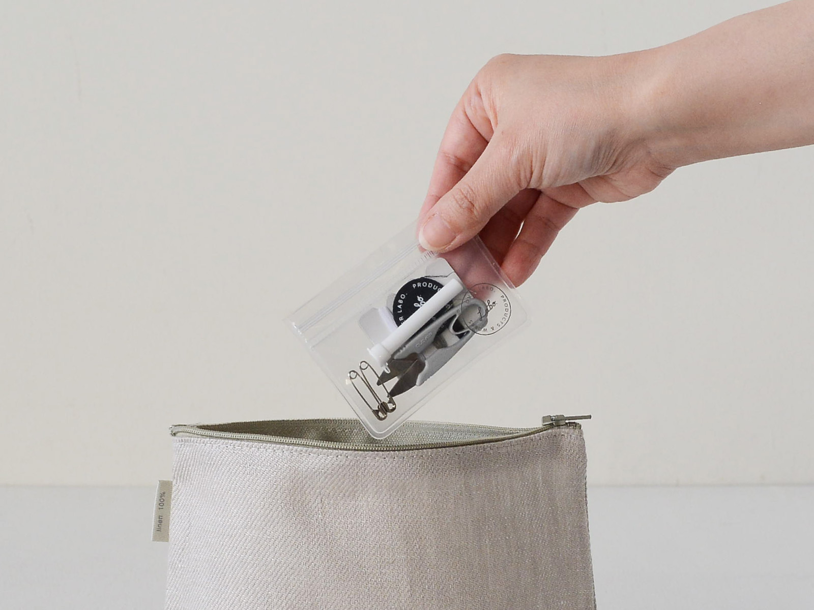 楽天市場 Clover Labo クロバー ラボ ポータブル ソーイングセット 生成りな暮らしのご提案 キナル