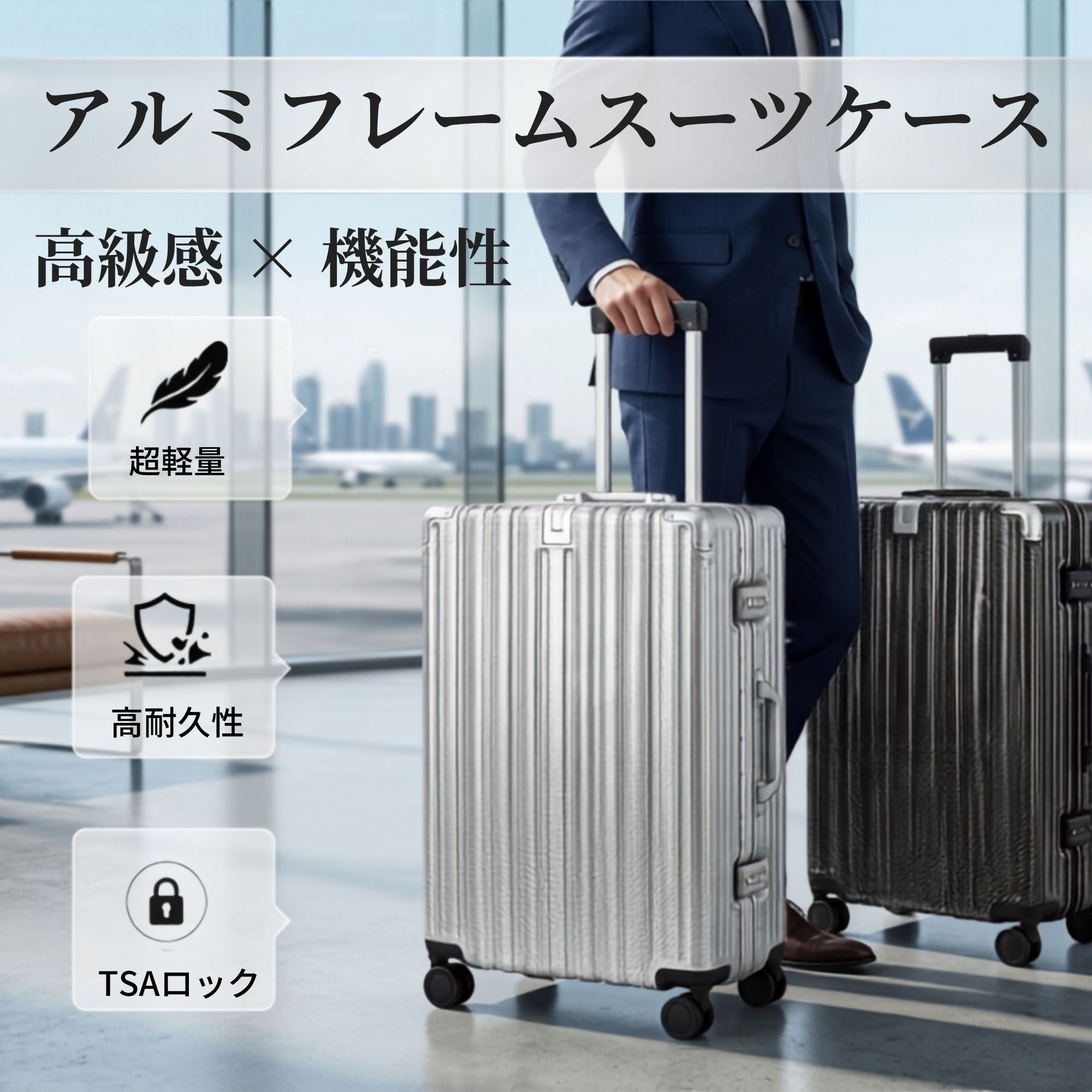 軽銀一こま 旅行バッグ 持ちはこび入れもの L大きさ