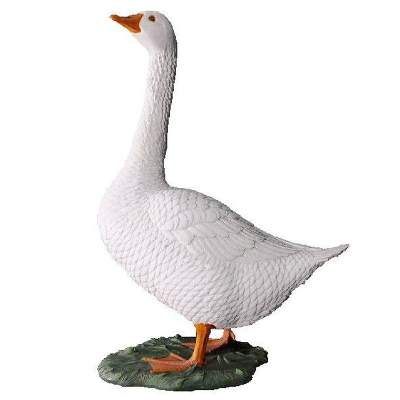 実物大 毛の荒物 オブジェ 見守る鵝鳥 室内装飾 でき事 見せびらかす 鵝鳥 鵝鳥 がちょう とり 鳥 小鳥