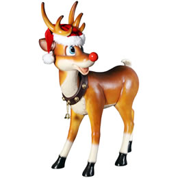 動物 オブジェ 振り向くトナカイ インテリア イベント ディスプレイ Standing Reindeer