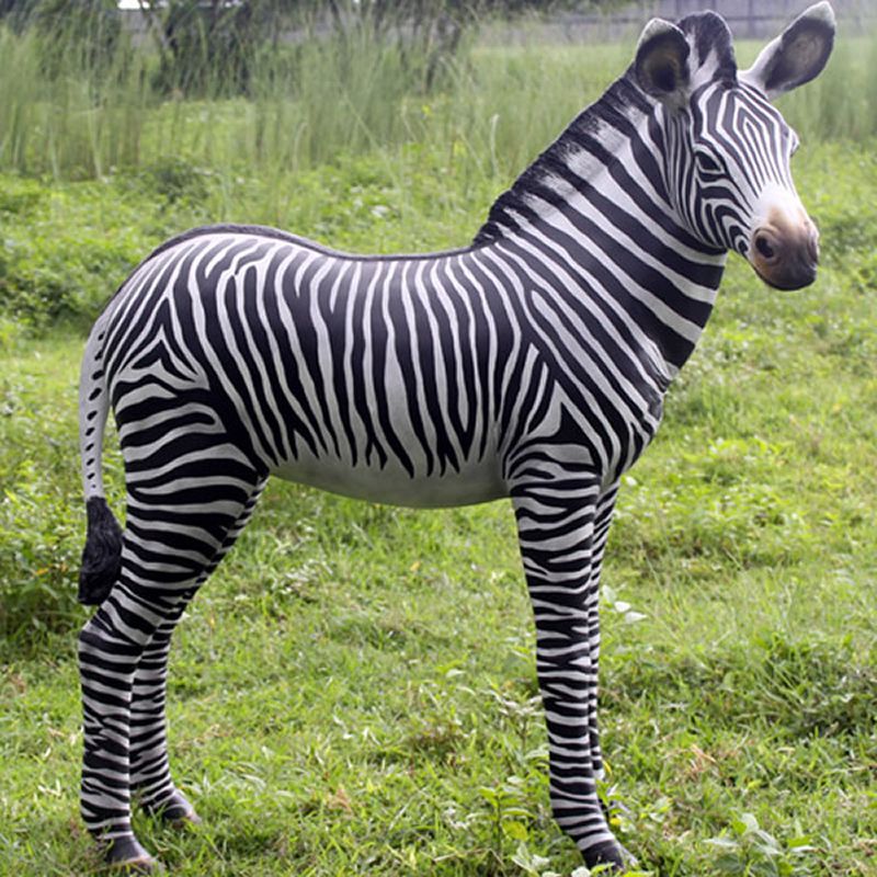 楽天市場】FRPアニマルオブジェ シマウマの休息置物 動物 縞馬