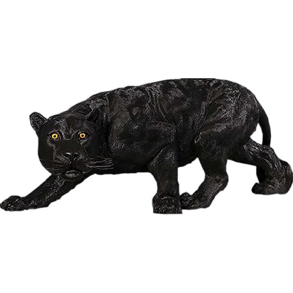 毛の荒物 オブジェ 黒いことパンサー 室内装飾 でき事 見せびらかす Shadowed Predator