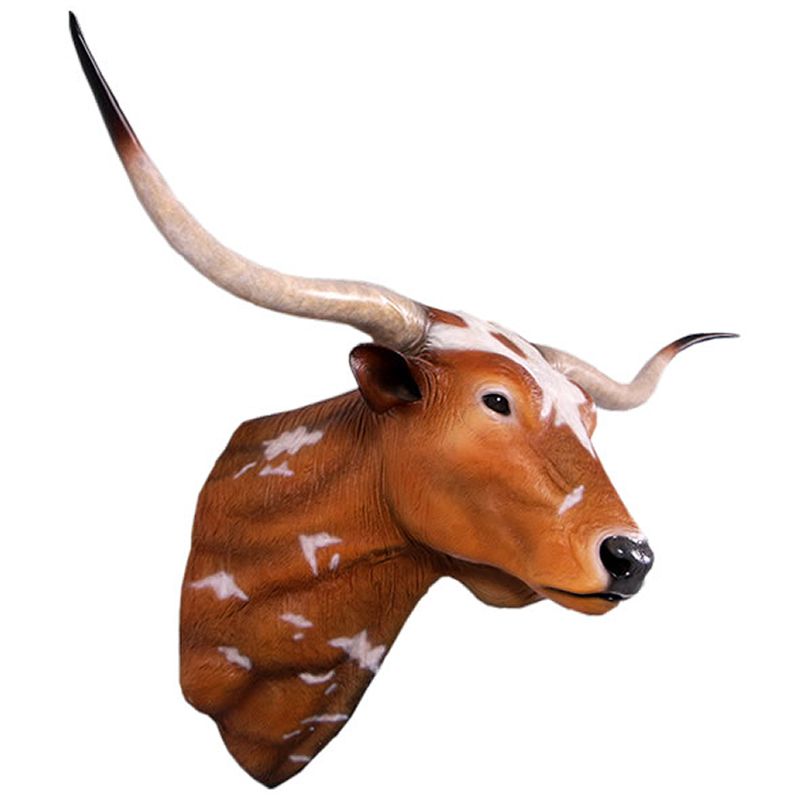 実物大 動物 オブジェ ロングホーン頭部 インテリア イベント ディスプレイ Texas Long Horn|Gracious