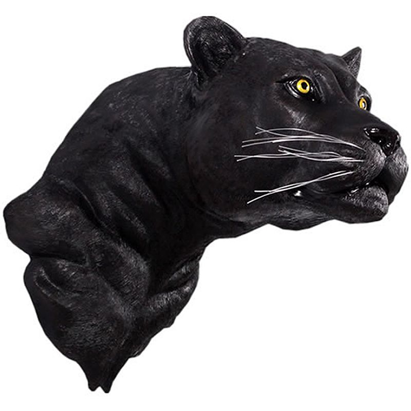 実物大 動物 オブジェ 黒豹の頭部 インテリア イベント ディスプレイ｜Gracious