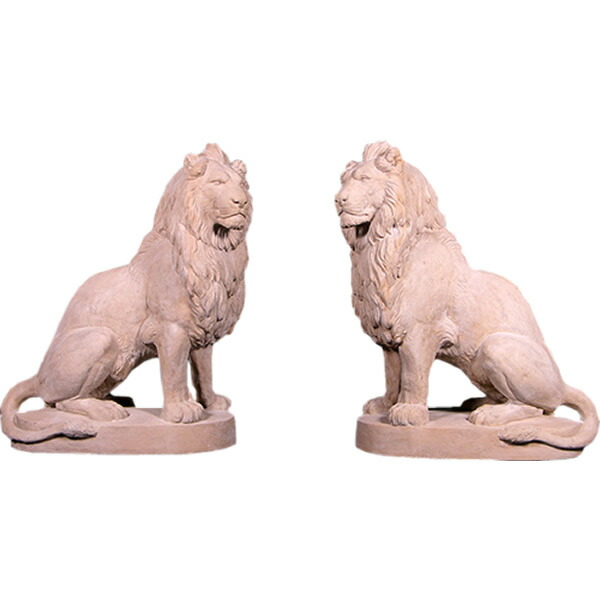 オブジェ 鎮座するライオン インテリア イベント ディスプレイ Sitting Lions 235,950円