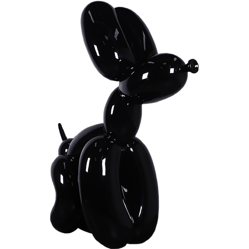 オブジェ 風船バルーンドッグ犬ブラック インテリア イベント ディスプレイ Balloon Dog Gelcoat Version