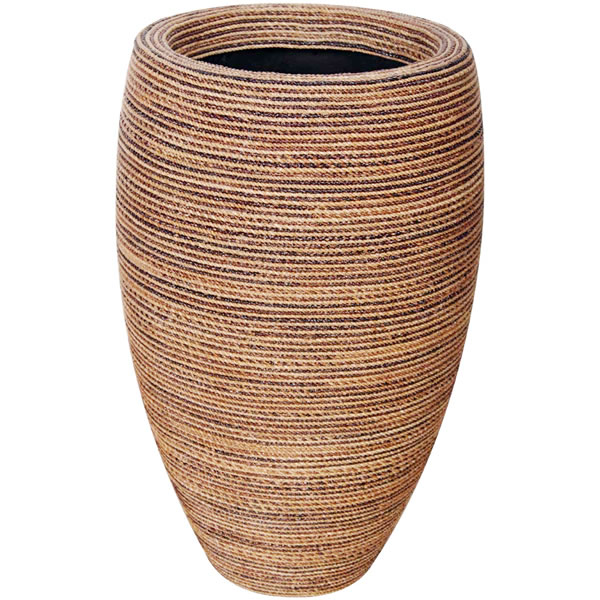 オブジェ フルート型プランター(縄編柄) インテリア イベント ディスプレイ Classic Planter 49x81cm|Gracious