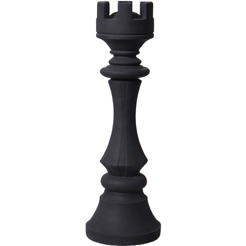オブジェ チェス ルーク ブラック ストーン仕上げ インテリア イベント ディスプレイ Chess Piece Rook|Gracious