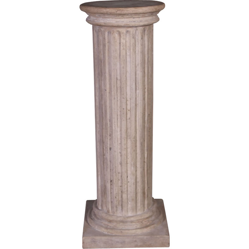 楽天市場】縦溝の円柱（丸形・小）ローマストーン仕上げ H94cm 丸柱