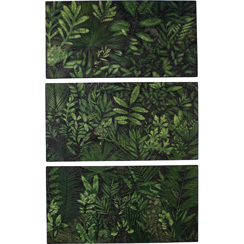 オブジェ ジャングルの図面 飾りつけ 室内装飾 でき事 見せびらかす Jungle Frieze Triptych