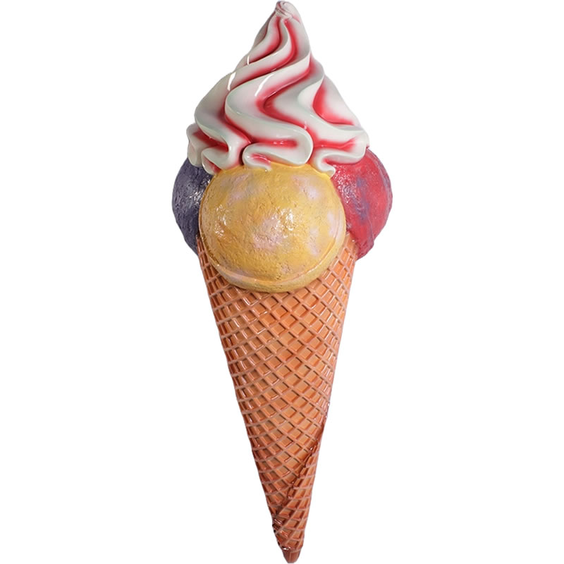 オブジェ 大きなクリーム 飾り付け 室内装飾 出来事 見せびらかす Hanging Ice Cream Cone 花・ガーデン・DIY-その他