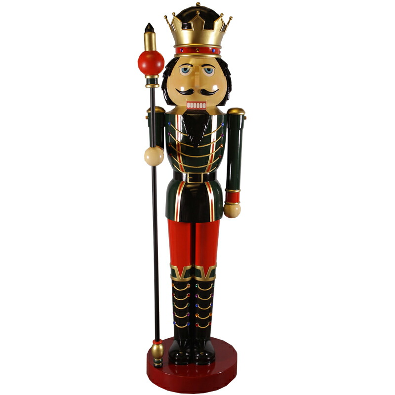 ドイツ エルツ山地 くるみ割り人形 王様 高さ35cm legler製 Amazon.co