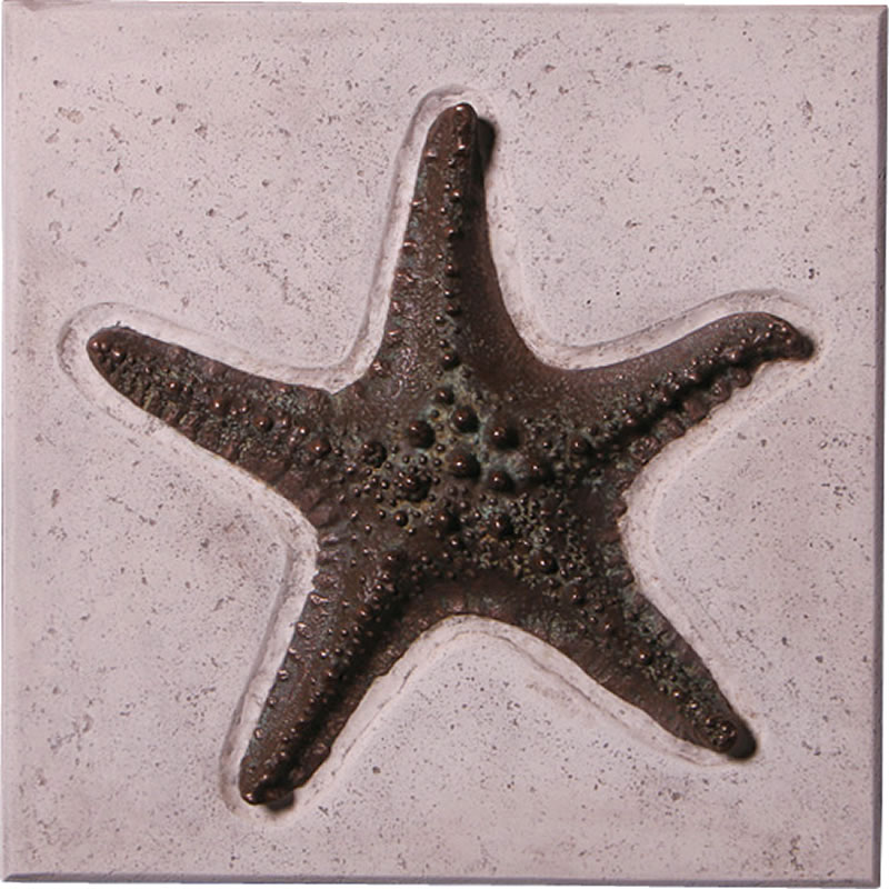 オブジェ ヒトデ 飾りもの ブロンズ仕上 室内装飾 でき事 見せびらかす Starfish Wall Plaque