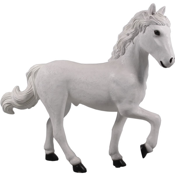 動物 オブジェ 仔馬 白馬 インテリア イベント ディスプレイ Horse Stap White|Gracious