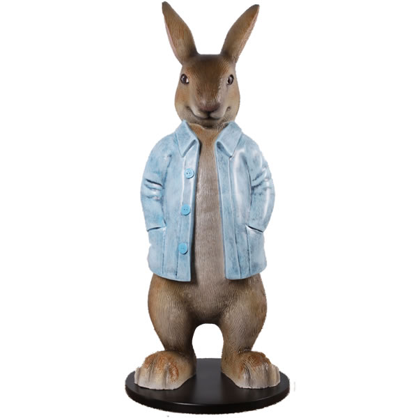 動物 オブジェ 長袖を着たウサギ インテリア イベント ディスプレイ Rob Rabbit Long Jacket