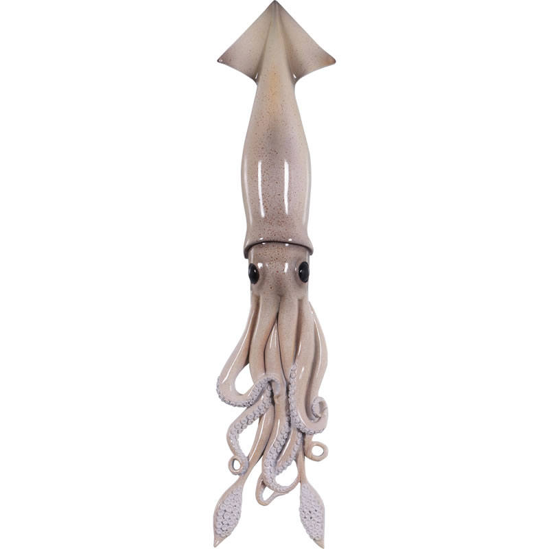 毛の荒物 オブジェ いか 飾りつけ 室内装飾 出来事 見せびらかす Squid Wall Decor