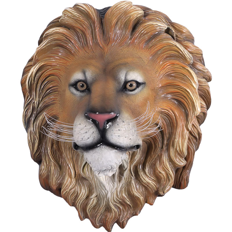 動物 オブジェ ライオンキングの頭部 壁掛け インテリア イベント ディスプレイ Lion Kings Head Wall Decor