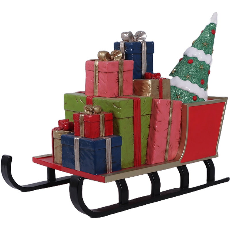 オブジェ 差し上げ物重ね重ねのソリ 室内装飾 でき事 見せびらかす Sleigh with Gifts